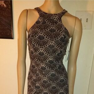 NWT Black and gold sparkly Superstar dress